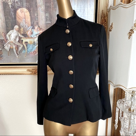 Ralph Lauren Black Label Jacket with Gold Buttons - Picture 2 of 8